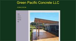 Desktop Screenshot of greenpacificconcrete.com
